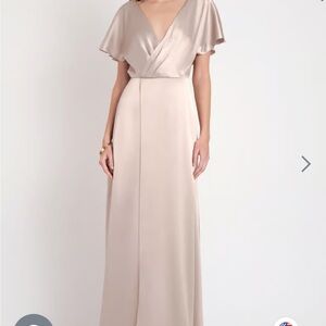 Jenny Yoo Bridesmaid Dress - Raya in Latte